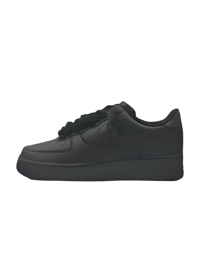 Nike Air Force 1 Low 07 Black Black Rope Laces - SneakCenter