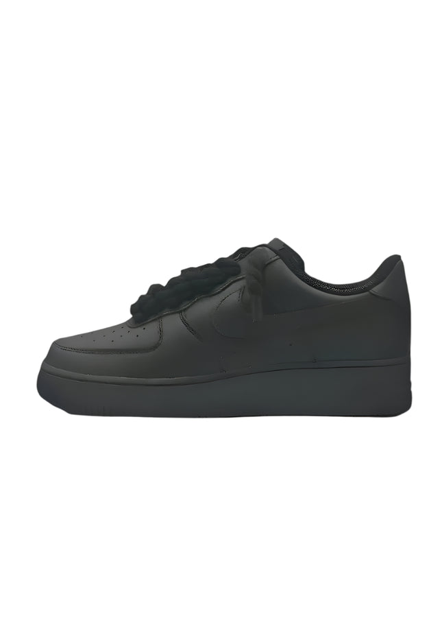 Nike Air Force 1 Low 07 Black Black Rope Laces - SneakCenter