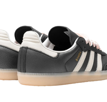 Adidas Samba OG Black Pink Ribbon Laces - SneakCenter