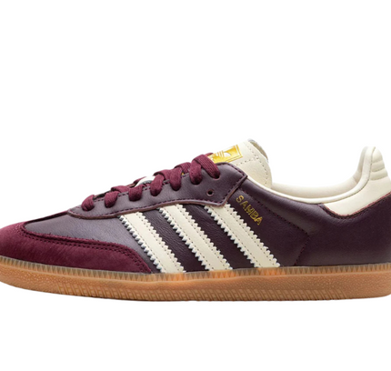 adidas Samba OG Maroon Gold Metallic - SneakCenter