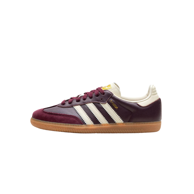 adidas Samba OG Maroon Gold Metallic - SneakCenter