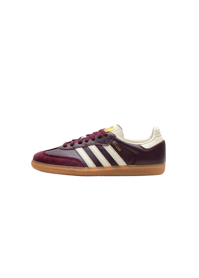adidas Samba OG Maroon Gold Metallic - SneakCenter