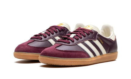 adidas Samba OG Maroon Gold Metallic - SneakCenter