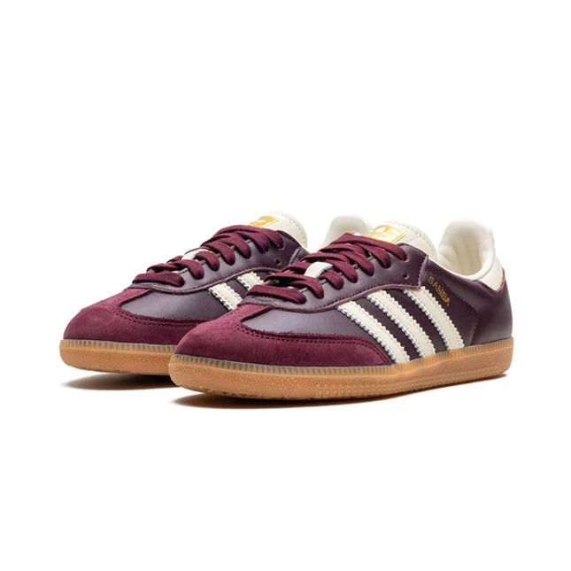 adidas Samba OG Maroon Gold Metallic - SneakCenter
