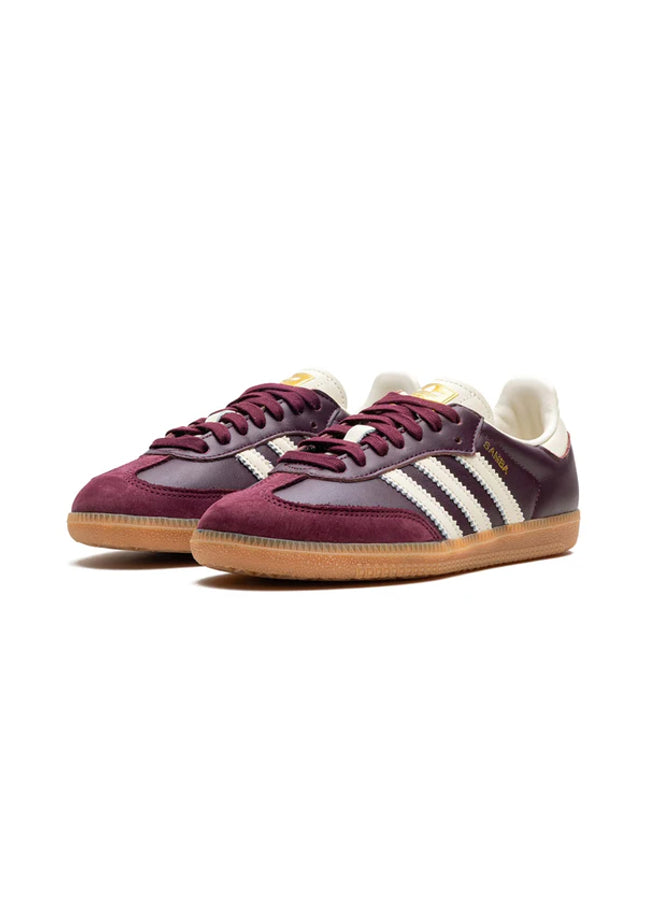 adidas Samba OG Maroon Gold Metallic - SneakCenter