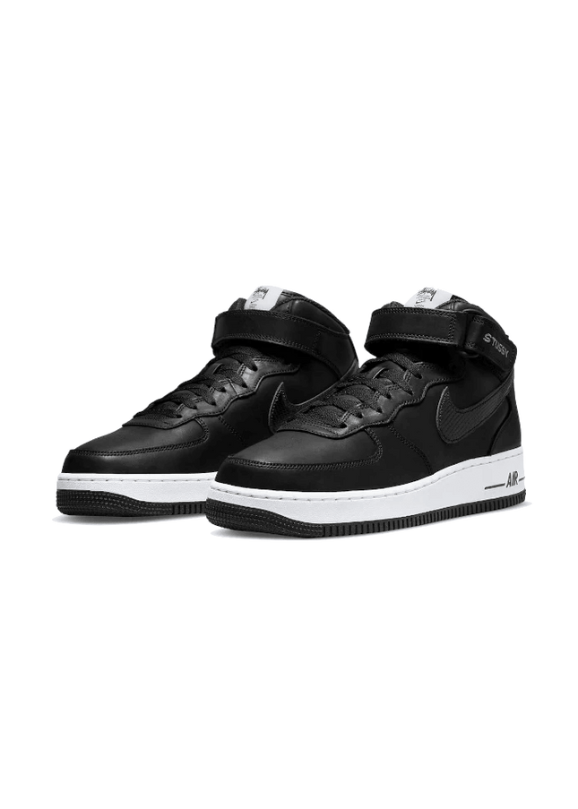 Air Force 1 Mid Stussy All Black - SneakCenter