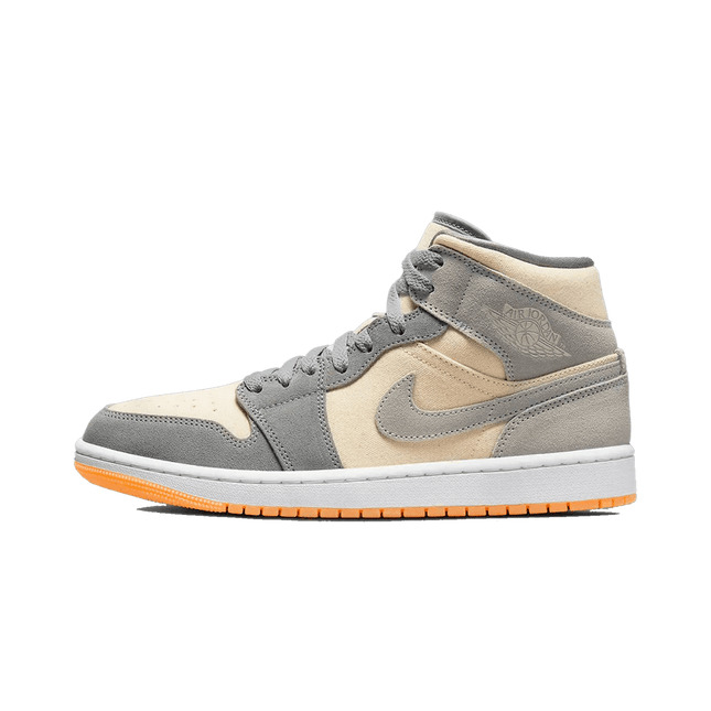 Air Jordan 1 Mid Coconut Milk Particle Grey - SneakCenter