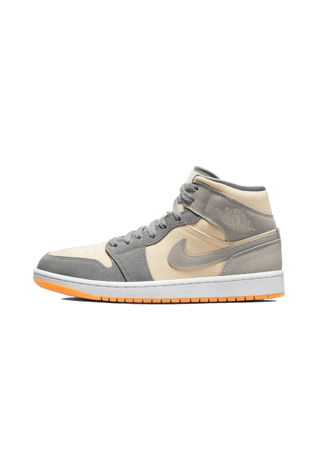 Air Jordan 1 Mid Coconut Milk Particle Grey - SneakCenter