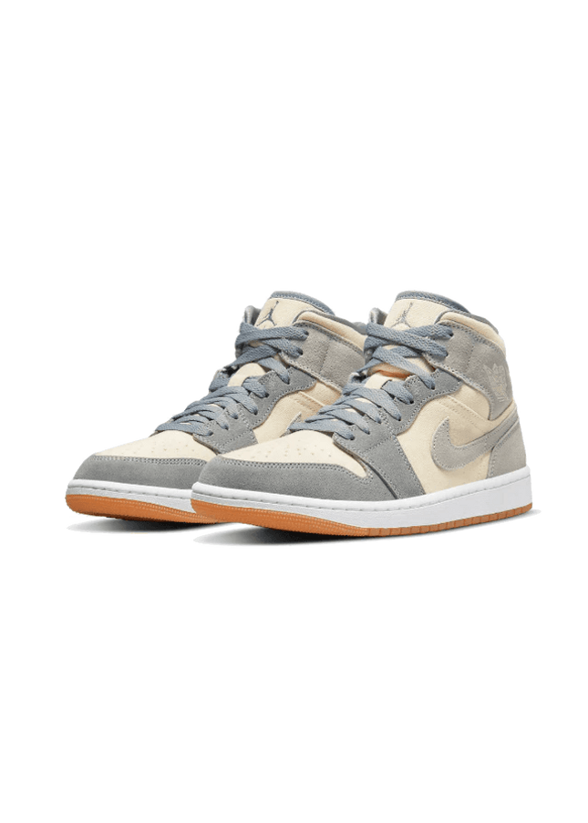 Air Jordan 1 Mid Coconut Milk Particle Grey - SneakCenter