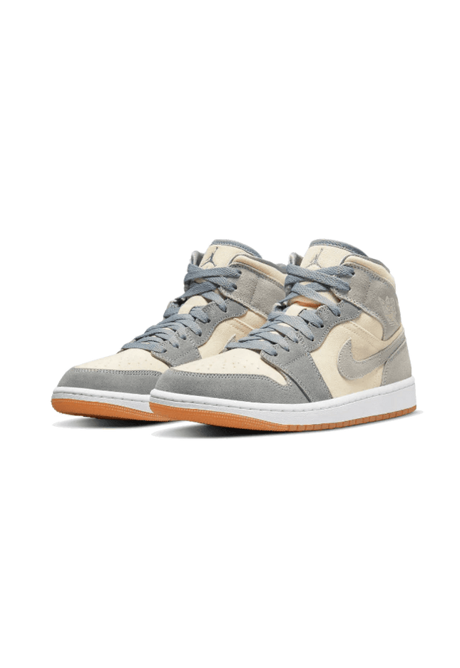 Air Jordan 1 Mid Coconut Milk Particle Grey - SneakCenter