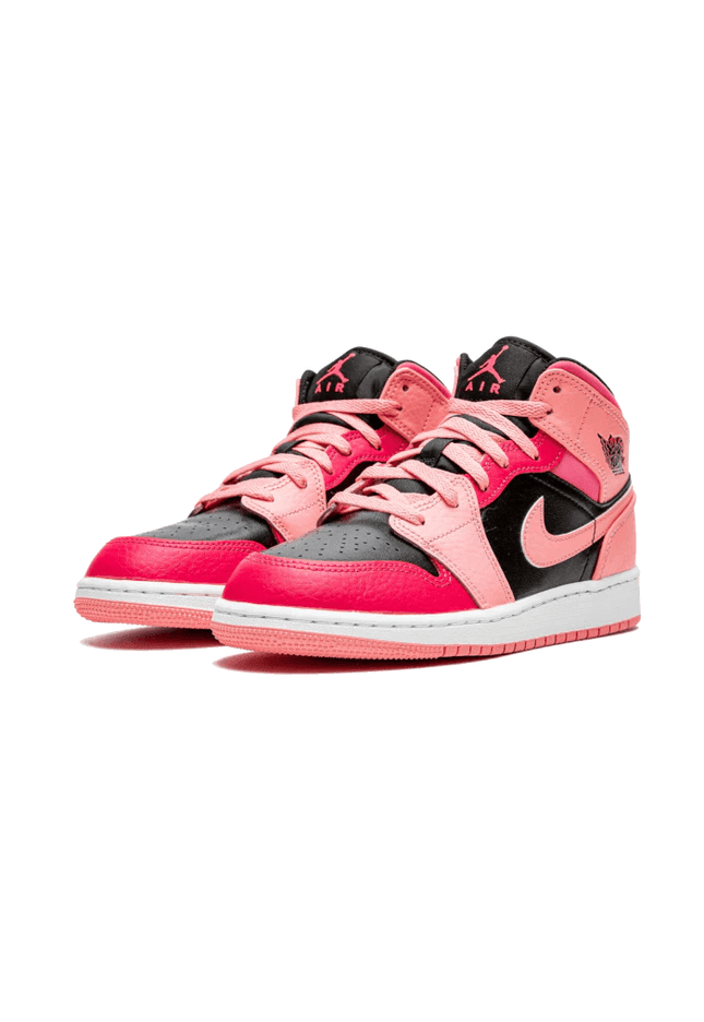 Air Jordan 1 Mid Coral Chalk Pink - SneakCenter