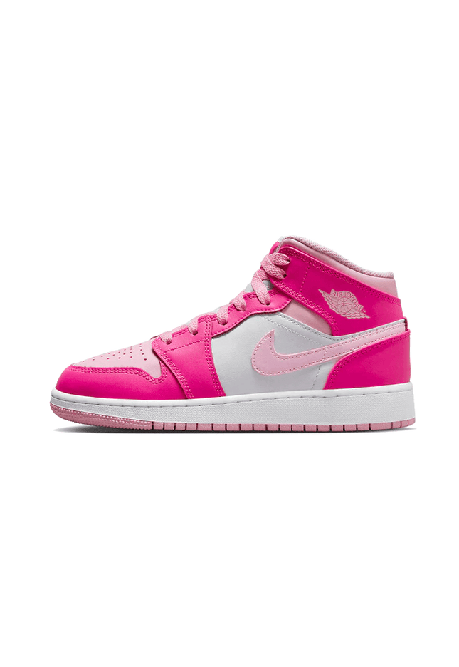 Air Jordan 1 Mid Fierce Pink (GS) - SneakCenter