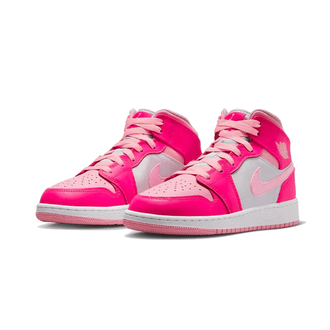 Air Jordan 1 Mid Fierce Pink (GS) - SneakCenter