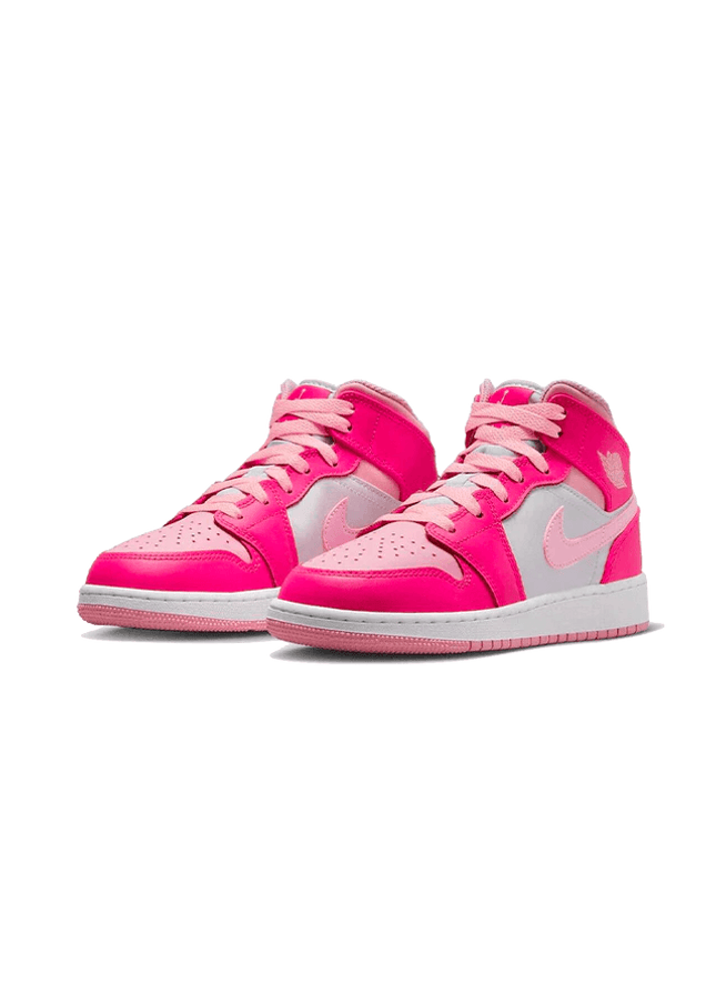 Air Jordan 1 Mid Fierce Pink (GS) - SneakCenter