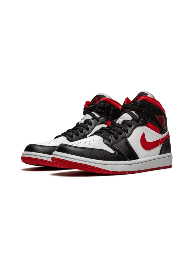 Air Jordan 1 Mid Gym Red Black White - SneakCenter