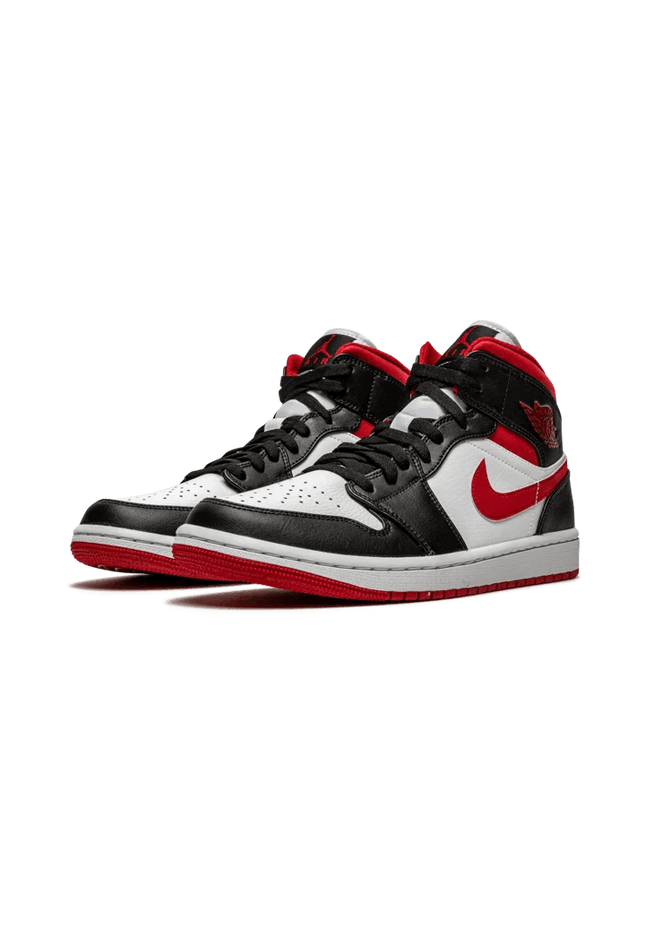 Air Jordan 1 Mid Gym Red Black White - SneakCenter