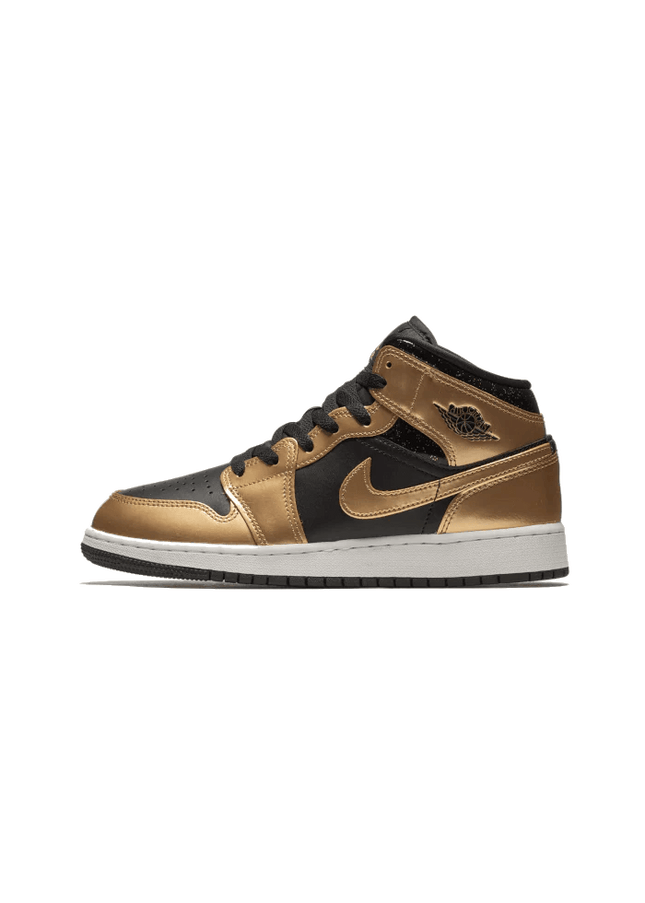Air Jordan 1 Mid Metallic Gold - SneakCenter