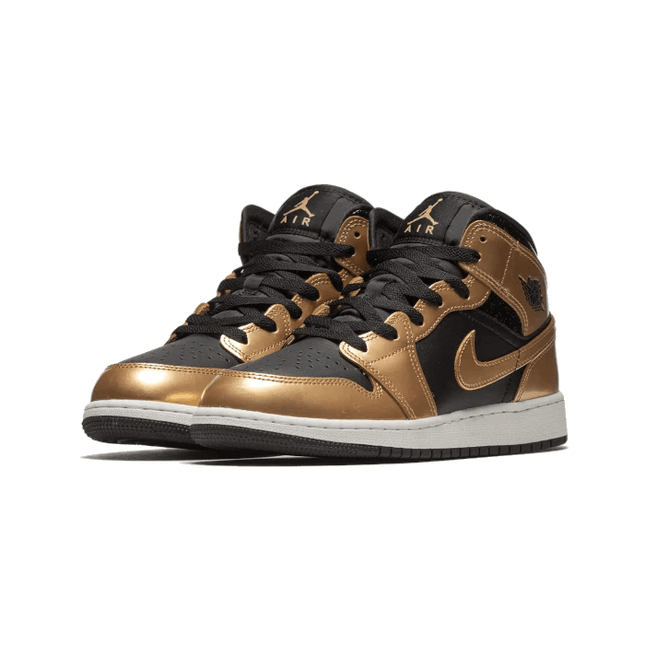 Air Jordan 1 Mid Metallic Gold - SneakCenter