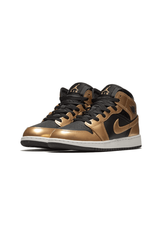 Air Jordan 1 Mid Metallic Gold - SneakCenter