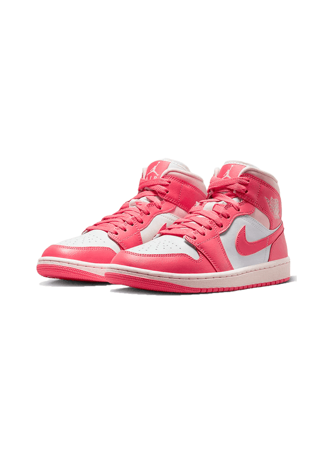 Air Jordan 1 Mid Strawberries And Cream - SneakCenter