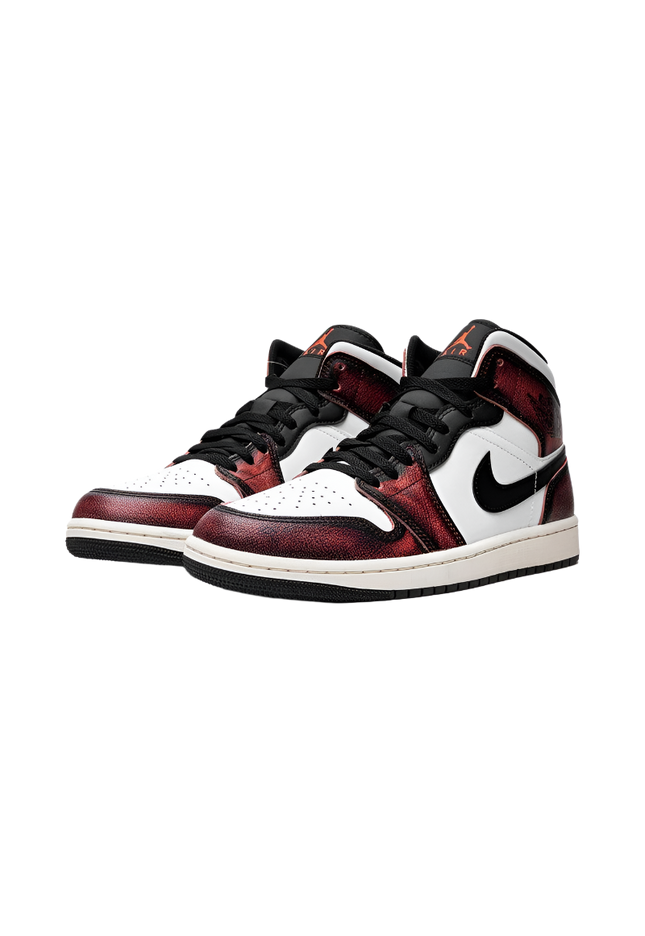 Air Jordan 1 Mid Wear-Away Chicago - SneakCenter