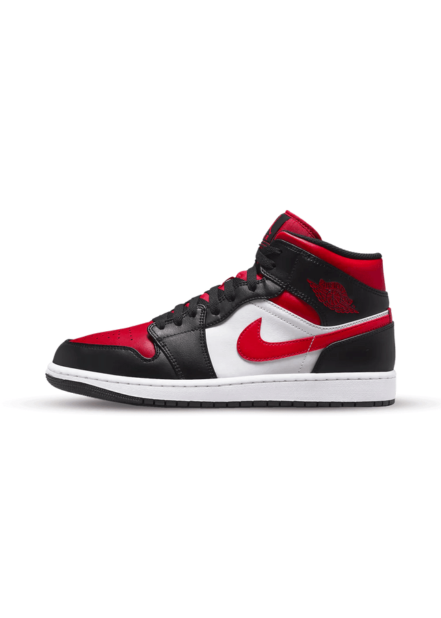 Air Jordan 1 Mid White Black Red - SneakCenter