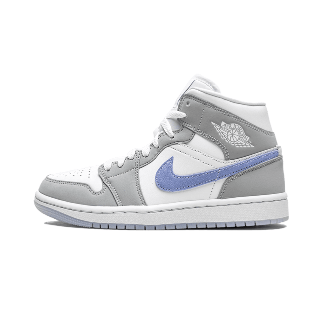 Air Jordan 1 Mid Wolf Grey Aluminum - SneakCenter