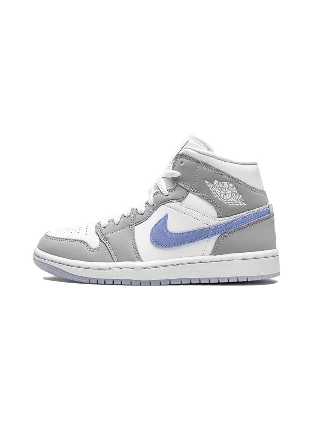 Air Jordan 1 Mid Wolf Grey Aluminum - SneakCenter