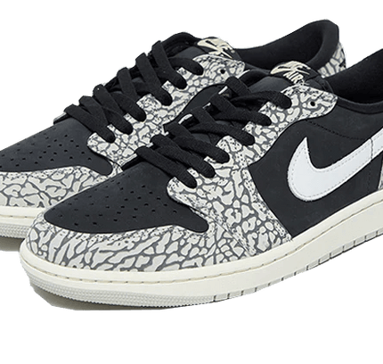 Air Jordan 1 Retro Low OG Black Cement - SneakCenter