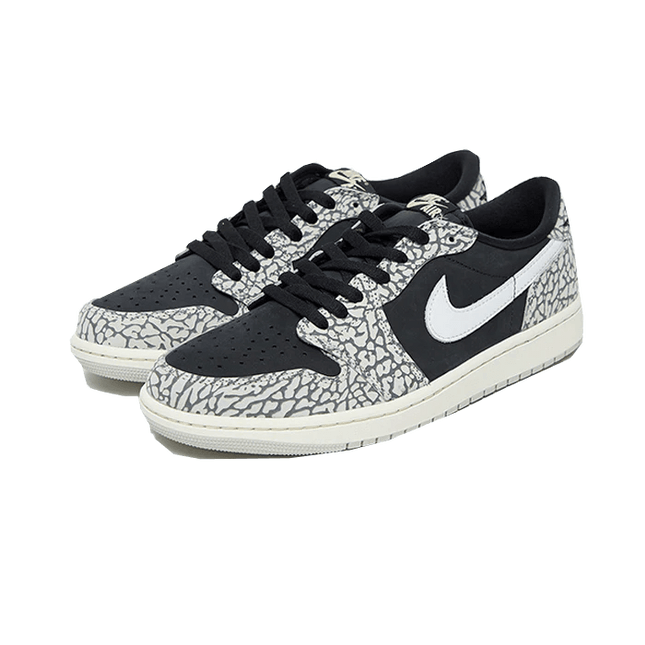 Air Jordan 1 Retro Low OG Black Cement - SneakCenter