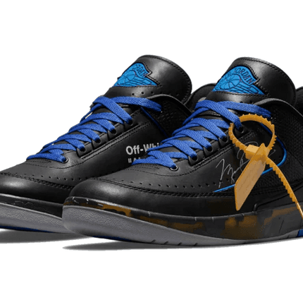 Air Jordan 2 Retro Low SP Off-White Black Blue - SneakCenter
