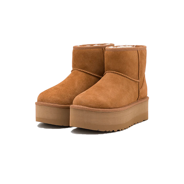UGG Classic Mini Platform Boot Chestnut - SneakCenter
