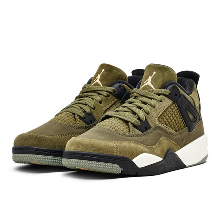 Air Jordan 4 Medium Olive (TD & PS) - SneakCenter