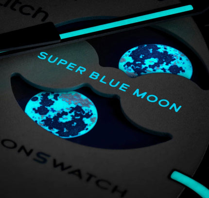Swatch x Omega Bioceramic Moonswatch Mission to the Super Blue Moonphase - SneakCenter