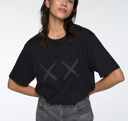 KAWS x Uniqlo Warhol UT Graphic T-shirt Black - SneakCenter