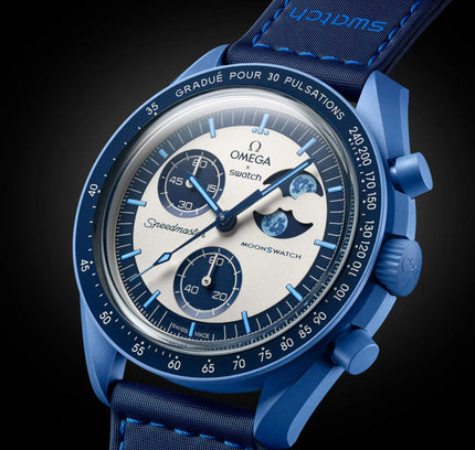Swatch x Omega Bioceramic Moonswatch Mission to the Super Blue Moonphase - SneakCenter