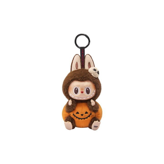 Pop Mart Labubu Happy Halloween Party Series-Sitting Pumpkin Vinyl Plush Pendant - SneakCenter