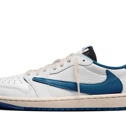 Air Jordan 1 Retro Low OG SP Fragment x Travis Scott Sail Military Blue