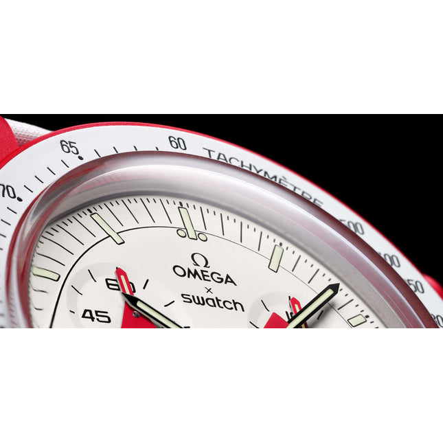Swatch x Omega Bioceramic Moonswatch Mission to Mars - SneakCenter