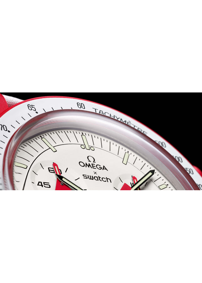 Swatch x Omega Bioceramic Moonswatch Mission to Mars - SneakCenter
