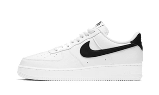 Nike Air Force 1 Low 07 White Black Pebbled Leather - SneakCenter