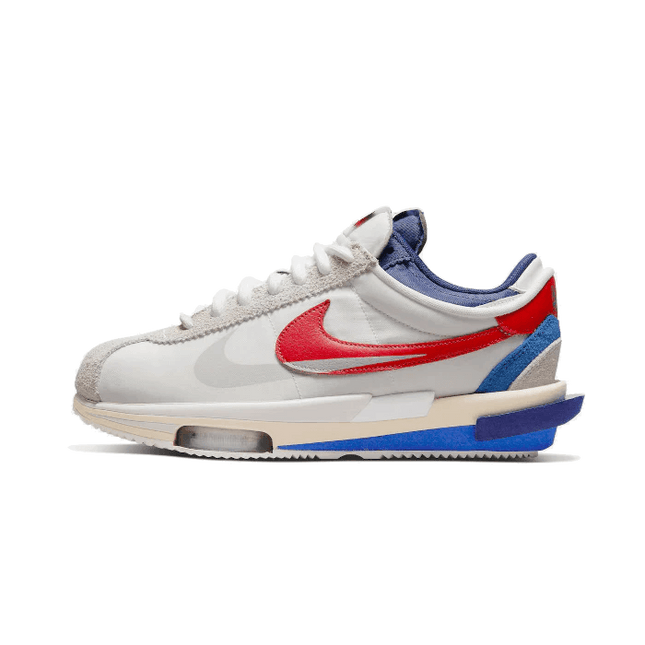 Nike Cortez 4.0 Sacai White University Red Blue - SneakCenter