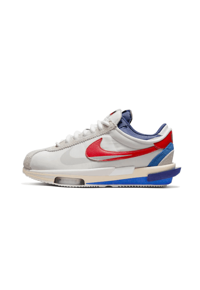 Nike Cortez 4.0 Sacai White University Red Blue - SneakCenter
