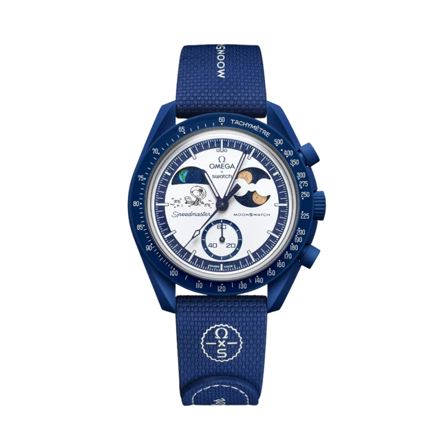 Swatch x Omega Bioceramic Moonswatch Mission to Earthphase Moonshine Gold PopCorn - SneakCenter