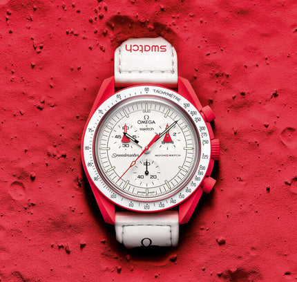 Swatch x Omega Bioceramic Moonswatch Mission to Mars - SneakCenter