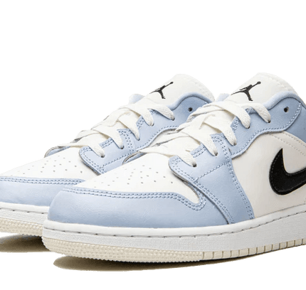 Air Jordan 1 Low Ice Blue Black - SneakCenter