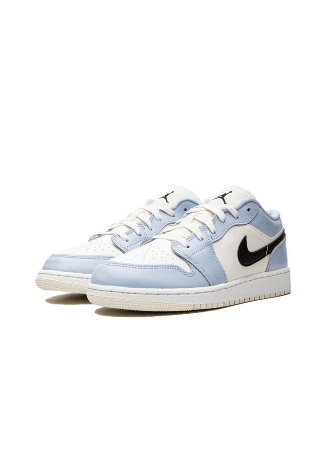 Air Jordan 1 Low Ice Blue Black - SneakCenter