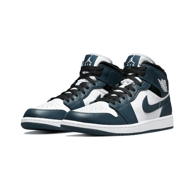 Air Jordan 1 Mid Dark Teal (Armory Navy) - SneakCenter