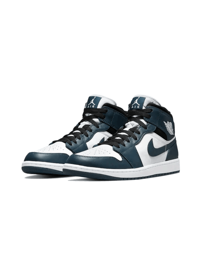 Air Jordan 1 Mid Dark Teal (Armory Navy) - SneakCenter