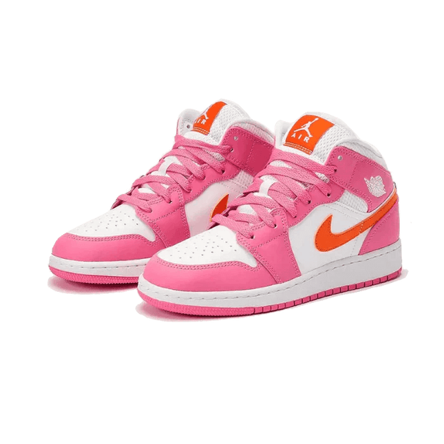 Air Jordan 1 Mid Pinksicle Orange - SneakCenter